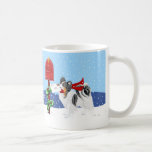 Papillon Christmas Mail Tri Colour Mugs
