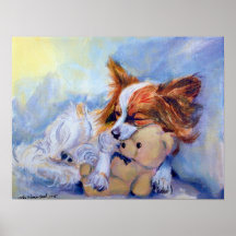 Papillon Dog Poster PRINT