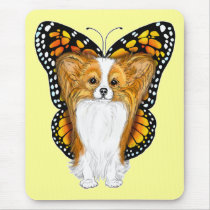 Papillon in Disguise Mouse Pad