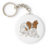 papillon keychains