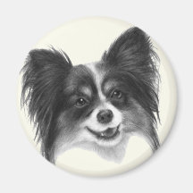 Papillon Refrigerator Magnets