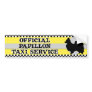Papillon Taxi Service Bumper Sticker