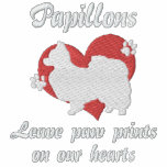 Papillons Leave Paw Prints Embroidered Shirt embroidered shirts
