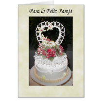 para la feliz pareja greeting card
