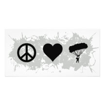 Parachuting Photo Card Template