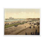 Parade and pier, Morecambe, England rare Photochro Postcard