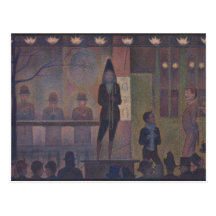 Parade de Cirque by Georges Seurat Postcards