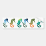Parade of Tropical Seahorses Bumper Stickers