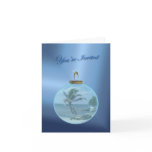 Paradise Beach Ornament Invitation Greeting Card