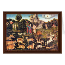 Paradise By Cranach D. Ä. Lucas (Best Quality) Greeting Cards