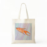 Paradise Fish Painting with Shell Fractal. Custom bags