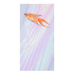 Paradise Fish Painting with Shell Fractal. Custom photo cards