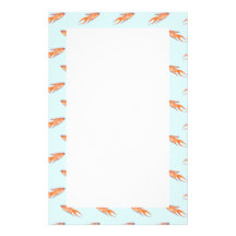 Paradise Fish Pattern on Blue. Personalised Stationery