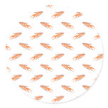 Paradise Fish Pattern. Watercolor. Custom. stickers