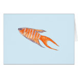 Paradise Fish Watercolor Painting. Custom. cards