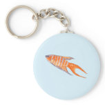 Paradise Fish Watercolor Painting. Custom. keychains