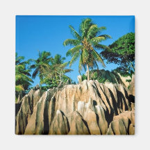 Paradise Found, Seychelle Refrigerator Magnet