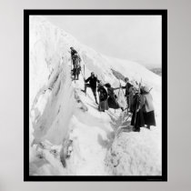 Paradise Glacier Climbing 1921 Print