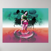 Paradise in the troubled waters print