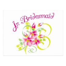 Paradise Jr. Bridesmaid T-shirts and Gifts Post Card