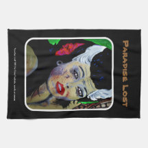 'Paradise Lost' Zombie, Tiki American MoJo Kitchen Hand Towels