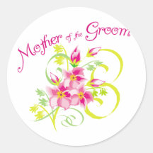 Paradise Mother of the Groom Gifts Sticker