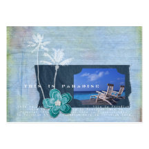 Paradise Travel Chubby Business Cards