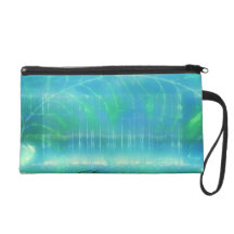 Paradise waterfall wristlet