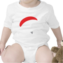paraglider red - paragliding tee shirt