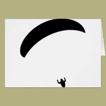 paragliding black icon cards