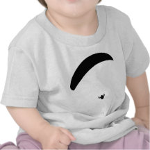 paragliding black icon tshirts