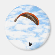Paragliding in the Clouds - Customisable Magnet