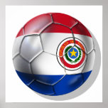 Paraguay ball Paraguayan flag of Paraguay gifts posters