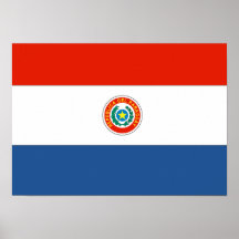 Paraguay Flag Poster