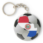 Paraguay futbol keychains