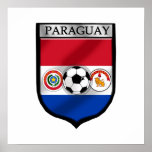 Paraguay Soccer futbol fans Paraguayan flag Shield posters