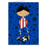 Paraguay World Cup Soccer Boy Greeting Card
