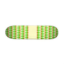 Parakeet Birds Pattern. Custom Skateboard
