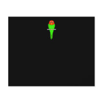 Parakeet Cartoon. Bird on a perch. Flyer Design