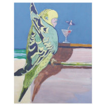 Parakeet painting Snooky: 'At the bar' Flyers