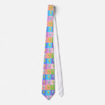 Parakeet Rainbow Rectangles Ties