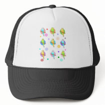 Parakeets & Polka Dots Pattern Hat