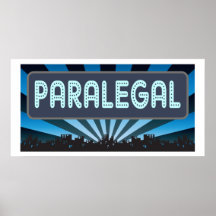 Paralegal Marquee Print