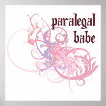Paralegal Work Babe Posters