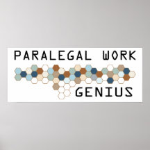 Paralegal Work Genius Posters