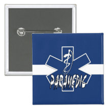Paramedic Action Pinback Button