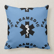 Paramedic EMS Logo Throw Pillows