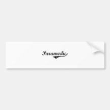 Paramedic Professional Job Bumper Stickers