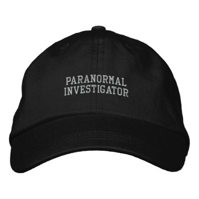 Paranormal Investigator Hat Embroidered Baseball Cap Paranormal Investigator Hat Embroidered Baseball Cap