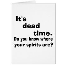 Paranormal It's Dead Time Cards